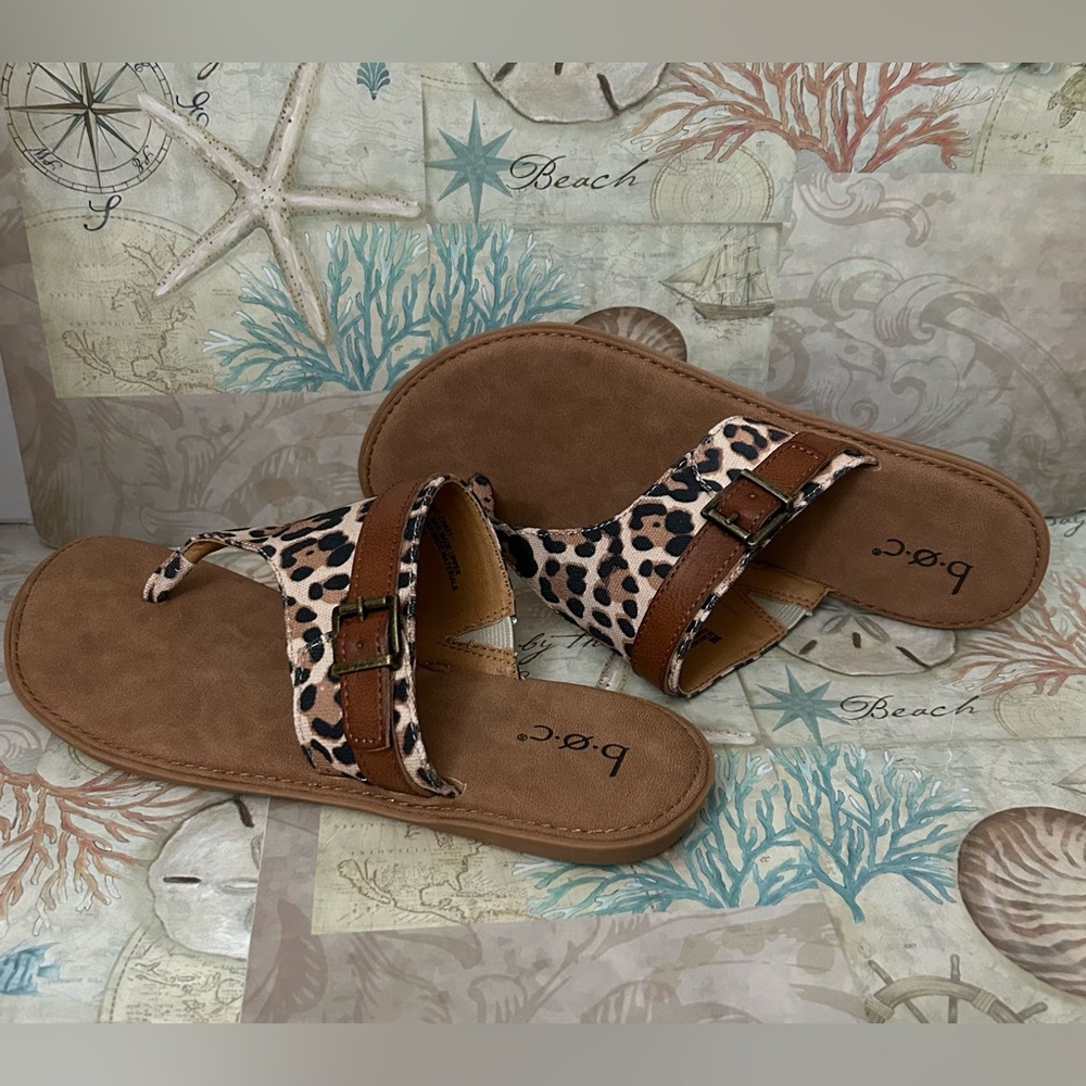 b.o.c. Women’s Leopard Print Sandals, 9
